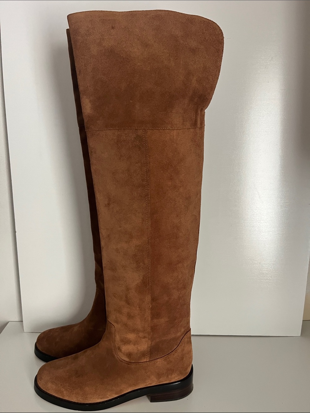 J. Crew Chestnut Suede Over-the-Knee Boots Size 8.5
